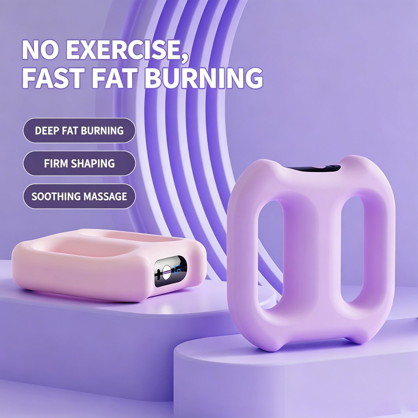 Multi-Function Electric Fascia Ring Full-Body Vibration Massager Fitness Shaping Fat-Burning Equipment Deep Tissue Massage
