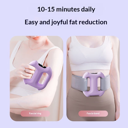 Multi-Function Electric Fascia Ring Full-Body Vibration Massager Fitness Shaping Fat-Burning Equipment Deep Tissue Massage