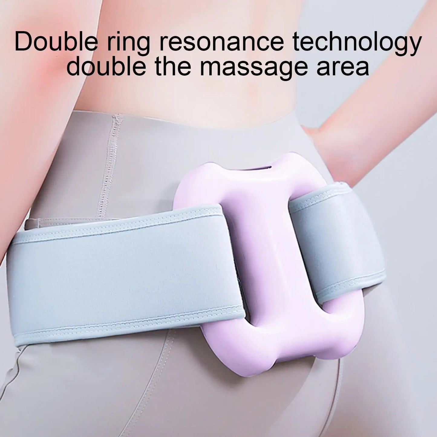 Fascia Massage Ring 5-Speed Deep Tissue Fascia Release Ring Massager Tools Cordless Roller with Belt for Muscle Relaxation Legs