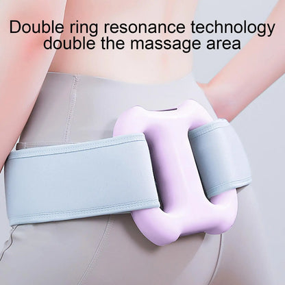 Fascia Massage Ring 5-Speed Deep Tissue Fascia Release Ring Massager Tools Cordless Roller with Belt for Muscle Relaxation Legs