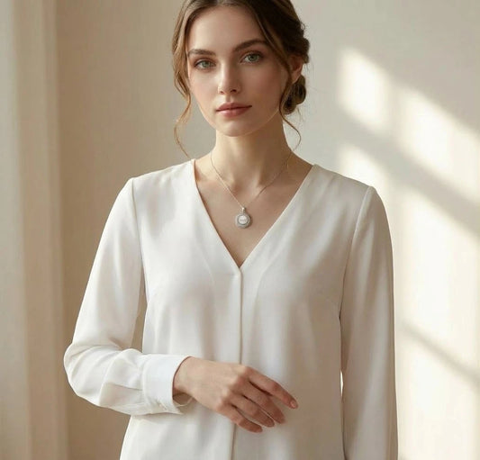 Collana perla sunburst Wessduit modello IA